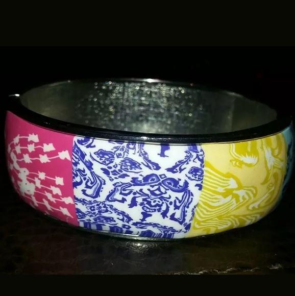 Viva Bead Hinged Bangle Multi Color Magnetic - Picture 1 of 4